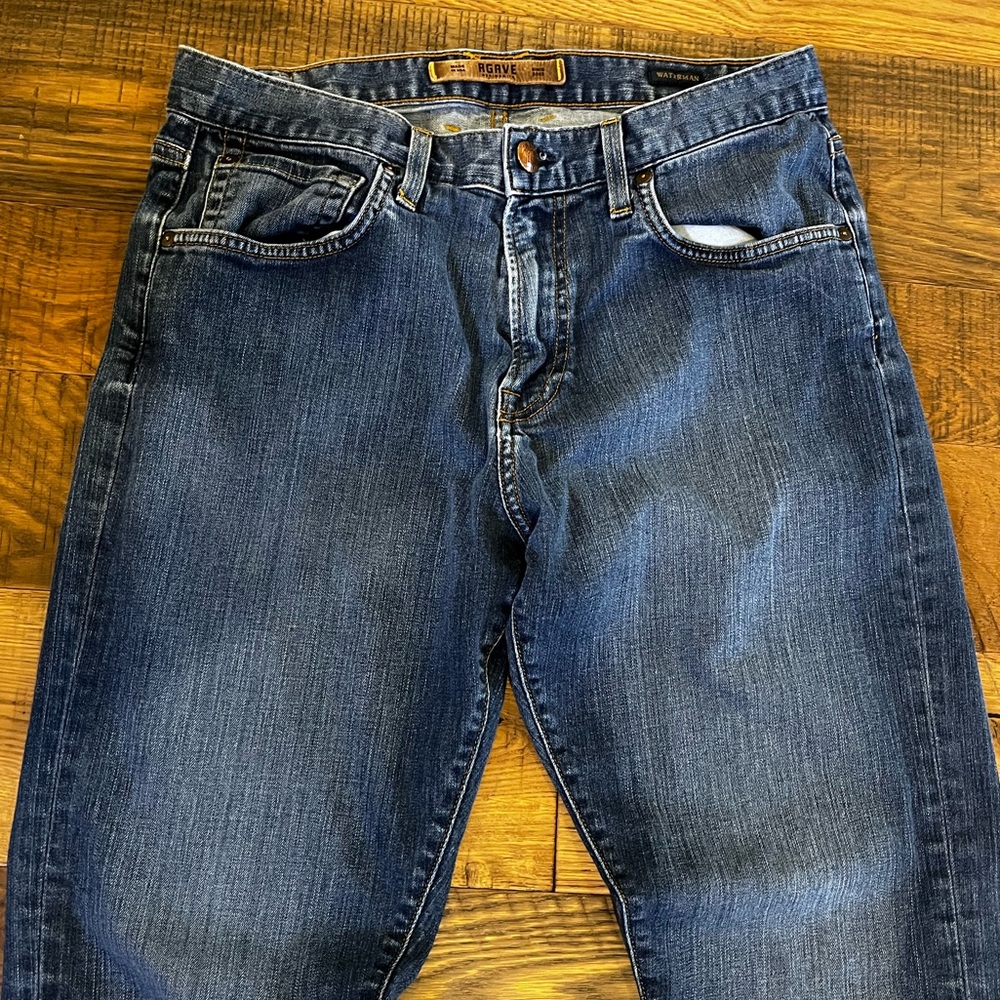AGAVE men’s jeans, size 33/32, relaxed straight fit, waterman model